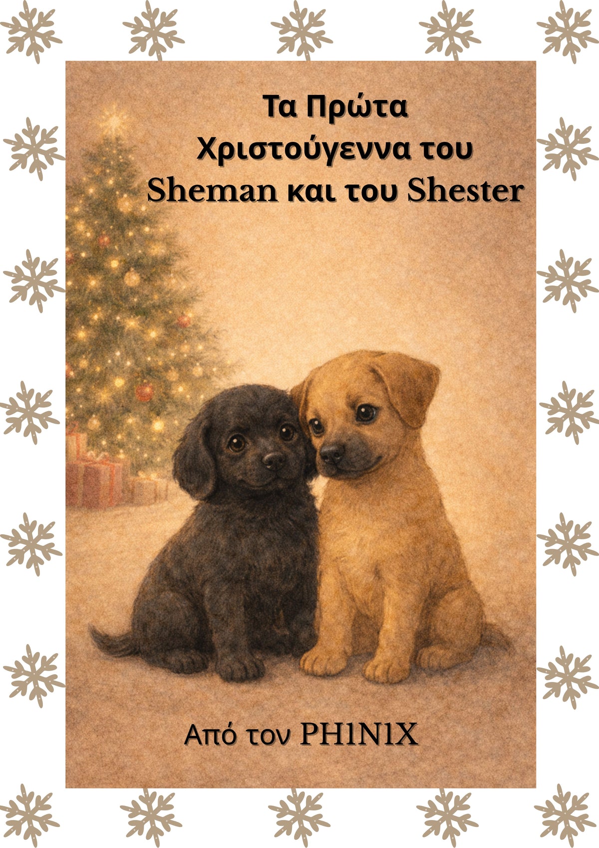 Τα Πρώτα  Χριστούγεννα του  Sheman και του Shester (Greek Edition)
